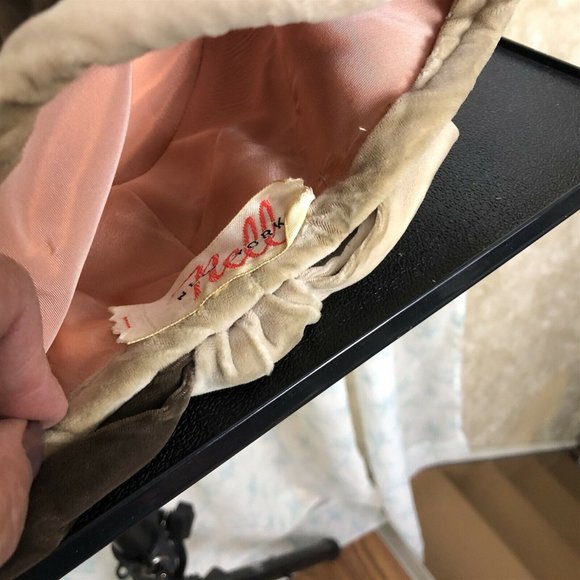 Vintage Women's Pillbox Style Velvet Hat Nell New York Colorblock - Picture 12 of 12